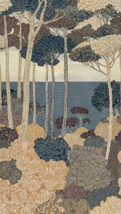 79229-5 Панно AS Creation 159*280, Эхо прибрежного леса