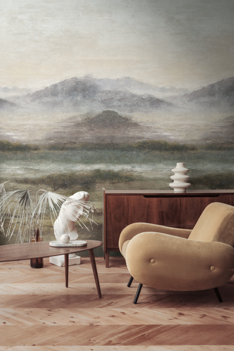 79236-4 Панно AS Creation 159*280, Туманные очертания гор